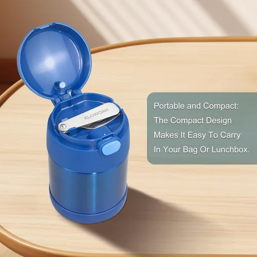 Vista 5 de Cuchara de repuesto compatible con Thermos Funtainer Tarro de comida de 10 onzas, cuchara de acero inoxidable, apta para lavavajillas (2 tenedores)