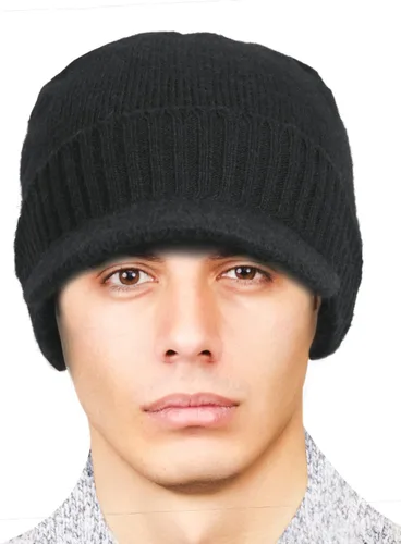 Vista 32 de Dahlia Gorro para hombre con visera - lana, sombrero de invierno con borde, forro polar