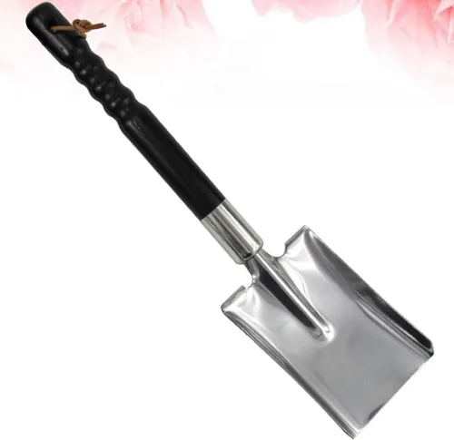Vista 3 de OSALADI Stainless Steel Gardening Shovel Bonsai Spade for Pot Plants Black Twisted Handle Practical Planting Tool for Garden Accessories