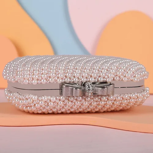 Vista 5 de Fawziya - Bolso de noche para mujer diseño de lazo