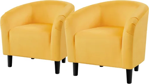 Vista 25 de Topeakmart Silla de barril, silla de acento de sherpa suave, silla auxiliar de club, estilo moderno, asiento profundo, sillón de barril para sala