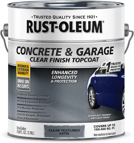 Vista 14 de Rust-Oleum 225359-2PK - Pintura e imprimación para pisos de concreto y garaje, galón, gris armadura satinada, paquete de 2