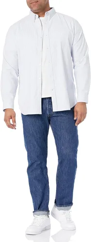 Vista 6 de Tienda Essentials Camisa de vestir elástica de manga larga para hombre