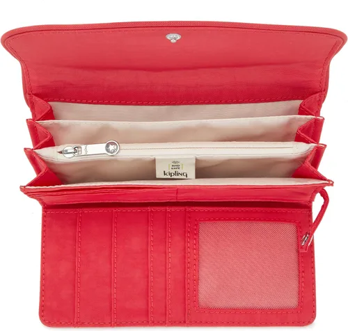 Vista 3 de Kipling Money Land para mujer, tecnología RFID anti-hacker, billetera de nailon a presión
