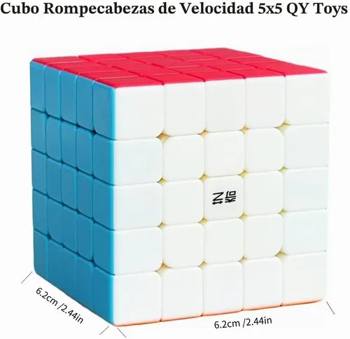 Vista 2 de QY Toys - Rompecabezas de cubo de velocidad 5x5