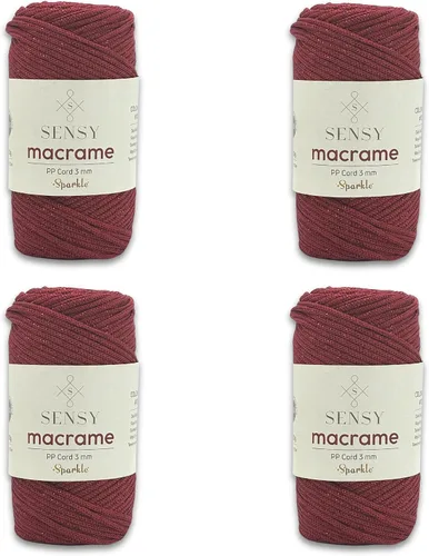 Vista 36 de Cuerda de poliéster Sensy Premium de 3 mm, 120 metros, 100% cordón de polipropileno, cuerda de macramé de 3 mm, cordón para bolsos de ganchillo