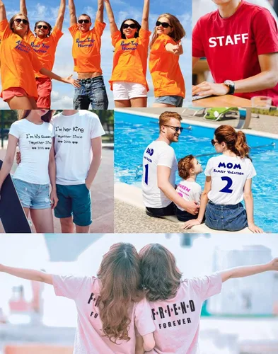 Vista 2 de Circular - Camisetas personalizadas en la parte delantera y trasera para añadir tu texto, ultra suaves, para hombres y mujeres, camiseta de algodón