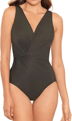 Vista 2 de Miraclesuit Traje de baño para mujer Belle Gattino Esmerelda con aros y control de abdomen de una pieza