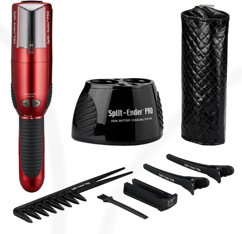 Vista 10 de Split-Ender PRO - Herramienta de Belleza Profesional Original - Recortadora de Puntas Abiertas Inalámbrica para Cabello Dañado, Seco, Quebradizo