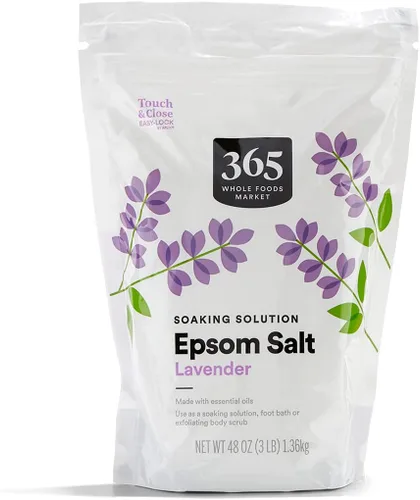 Vista 8 de 365 by Whole Foods Market, Sal de Epsom de primeros auxilios, sulfato de magnesio USP, 96 onzas
