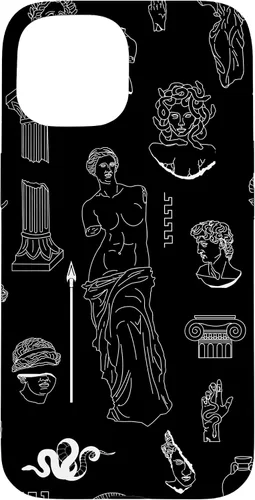 Vista 6 de Ancient Greece Statues Greek Aesthetic Black Case for iPhone 17