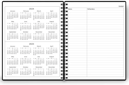 Vista 6 de Agenda diaria sin fecha: agenda sin fecha con horarios, artículos de acción y seguimiento, cuaderno organizador diario A4 para aumentar