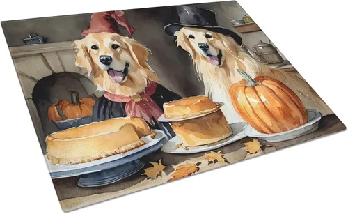 Vista 55 de Caroline's Treasures DAC1720LCB Affenpinscher - Tabla de cortar de vidrio con calabazas para cocina de otoño, grande, decorativa, de vidrio