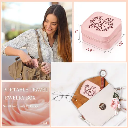 Vista 5 de Regalos de Boss Lady para mujer, organizador de joyas Best Boss Ever, regalos de pensonalización para agradecer cumpleaños, regalos de promoción