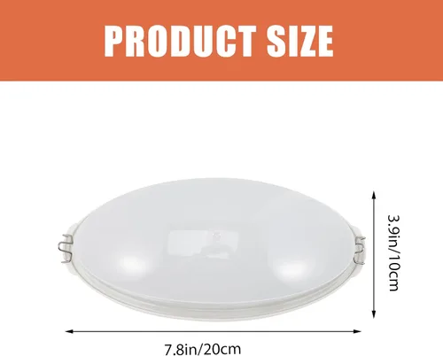 Vista 3 de DOITOOL Pantalla de luz a prueba de explosiones para sauna, cubierta de lámpara de techo, impermeable, antiniebla, accesorio de luz de sauna, 8.07 x