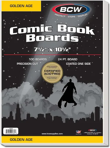 Vista 2 de BCW Bolsas de cómic y tableros de respaldo de Golden Age - 100