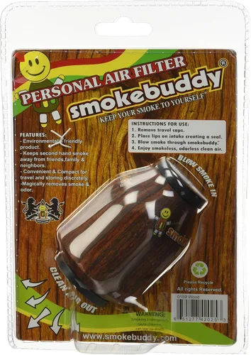 Vista 3 de Filtro limpiador y purificador de aire personal que elimina malos olores Smoke Buddy - Madera