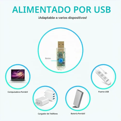 Vista 8 de Guirnalda de luces con temática oceánica, decoración náutica para interiores, funciona con USB o baterías, 10 pies, 30 luces LED de caballito