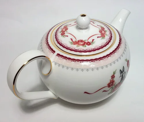 Vista 4 de Noritake Kiki's Delivery Service JIJI - Tetera rosa de Japón