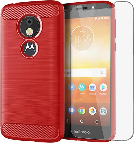 Vista 7 de Funda de teléfono para Motorola Moto E5 Play E 5 Cruise 5E Go con protector de pantalla de vidrio templado y accesorios para celda, delgada