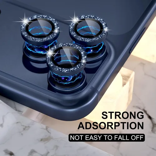 Vista 38 de Choiche Compatible para iPhone 16 Pro/iPhone 16 Pro Max Protector de Lente de Cámara, Vidrio Templado 9H Protector de Pantalla de Cubierta de Cámara