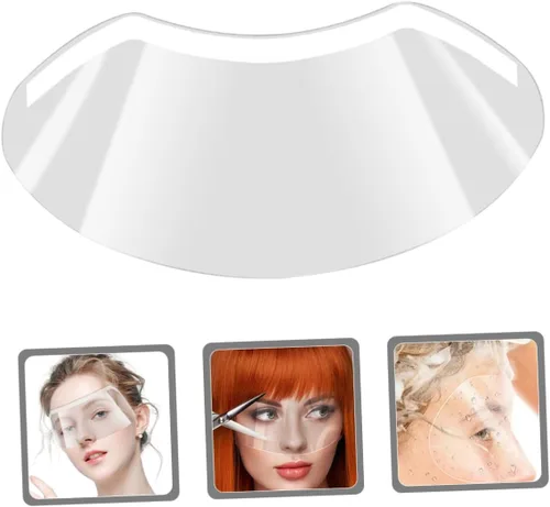 Vista 8 de GALPADA 50 protectores de ojos para corte de pelo, viseras de plástico transparente para uso en peluquerías, maquillaje y corte de cabello, diseño