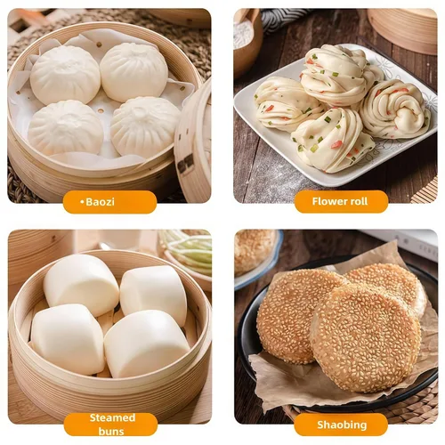 Vista 6 de Mejorador de bollos al vapor de ángel, baozi casero esponjoso, mejorado esponjoso, (para ser utilizado con levadura) 2.65 oz (0.53 oz* 5 paquetes)
