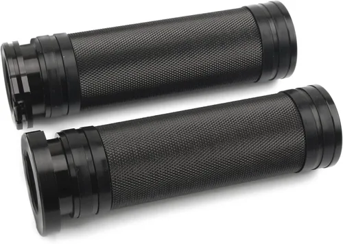 Vista 5 de PSLER Empuñaduras de manillar compatibles con Sportster Dyna Fatboy Night Train XL XR (negro)