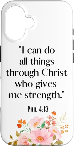 Vista 32 de I Can Do All Things Through Christ Jesus Philippians 4:13 Case for iPhone 17