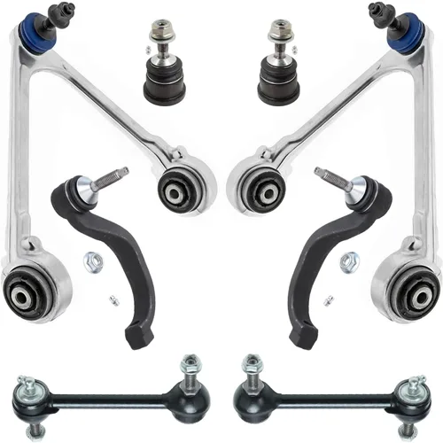 Vista 342 de Detroit Axle - Kit de brazos de control de extremo de 8 piezas para Toyota 2001-2003 Highlander 2002-2003 Camry Lexus ES300, 2 conjuntos de brazos