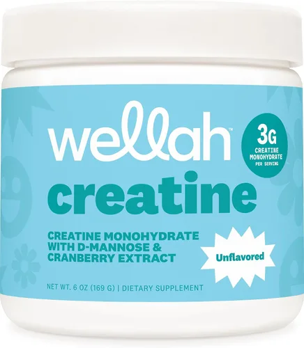 Vista 18 de Wellah Creatina para mujer (50 porciones) Blue Hawaii - 0.11 onzas de monohidrato de creatina en polvo con diente de león y extracto de arándano