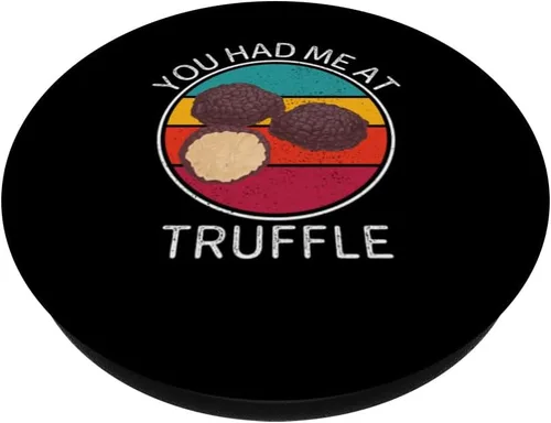 Vista 2 de Vintage You Had Me At Truffle Food Lover PopSockets Adhesive PopGrip