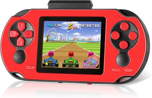 Vista 8 de TaddToy Juego de mano de 16 bits para niños y adultos, pantalla grande de 3.0 pulgadas precargada 230 HD videojuegos clásicos retro con batería