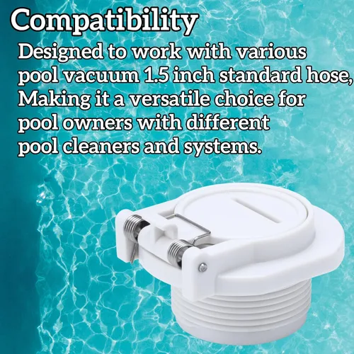 Vista 6 de Cerradura de cubierta de piscina, accesorio de pared de seguridad compatible con Hayward, Zo-diac, aspiradora de piscina Pen-tair, GW9530 Puerto