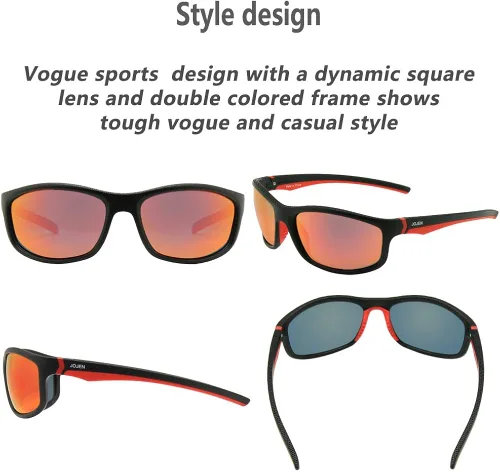 Vista 2 de JOJEN Polarized Sports Sunglasses for Women Men Running Golf Fishing Cycling Driving 100 UV Protection Sun Glasses JE001