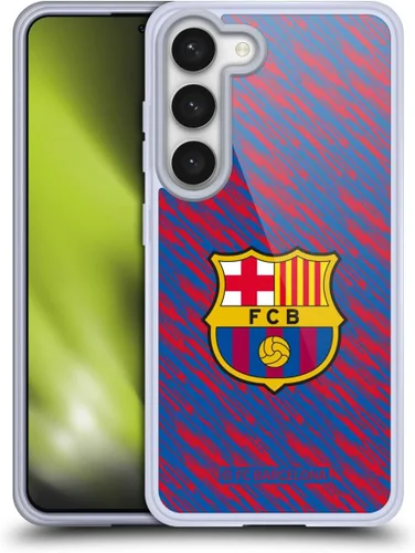 Vista 60 de Head Case Designs Funda de gel con licencia oficial del FC Barcelona Barca Crest Patterns [protección de grado militar] compatible con Google Pixel 3