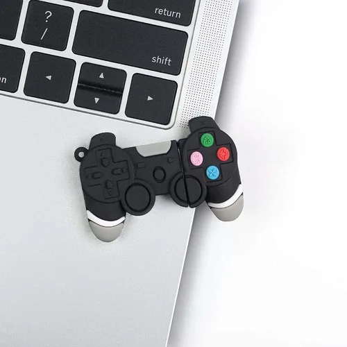 Vista 2 de 64GB 2.0 USB Flash Drive Gamepad Shape, Cool Cartoon Funny Memory Stick Zip Drive Date Storage Pendrive para niños estudiantes regalo