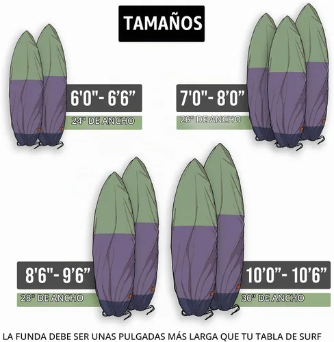 Vista 6 de Ho Stevie! Funda de lona para tabla de surf, sin cera derretida en el coche, protección contra el sol/ding