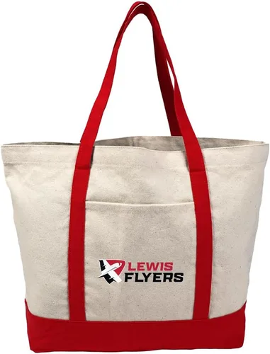 Vista 237 de Campus Lab Bolsa de lona con logotipo primario colegiado con bolsillo externo, bolsa de hombro reutilizable para ir de compras, playa Águilas A&m