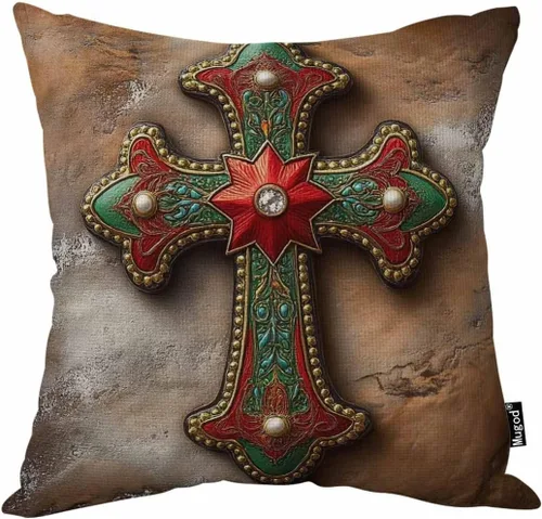 Vista 7 de Mugod Funda de almohada con diseño de flor de amapola, hermosa y encantadora acuarela, color rojo y blanco, 18 x 18 pulgadas, suave, cuadrada