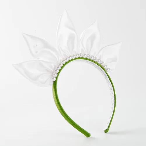 Vista 3 de Accesorios de disfraz Diadema de princesa, guantes de joyería verdes, disfraz de fiesta de Halloween