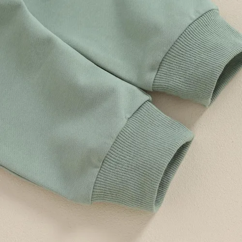 Vista 7 de Pantalones deportivos para bebés y niñas, color sólido, suaves, largos, para primavera, otoño, casual, pantalones deportivos