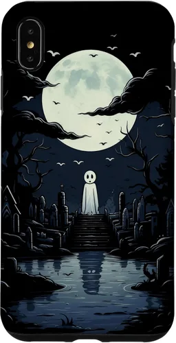 Vista 11 de iPhone 16 Ghost Halloween Cemetery Scary Creepy Case