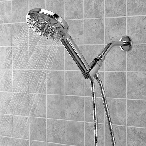 Vista 6 de Sprite Showers HKE-CM Biarritz - Manija de ducha filtrada de mano con 7 ajustes, cromada