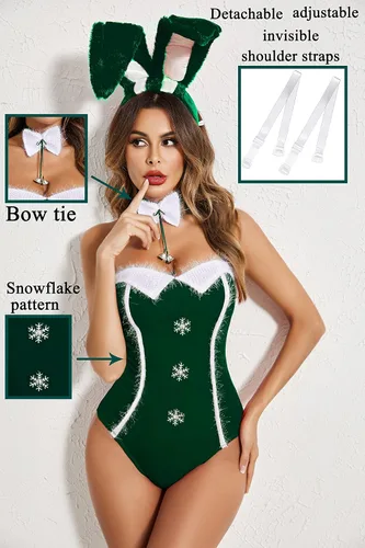 Vista 2 de Avidlove Body de terciopelo de una pieza para mujer