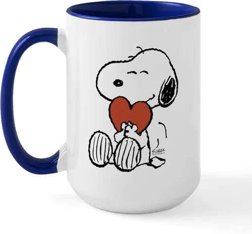 Vista 183 de CafePress SNOOPY Joe Cool - Taza de café de cerámica (15.0 fl oz)