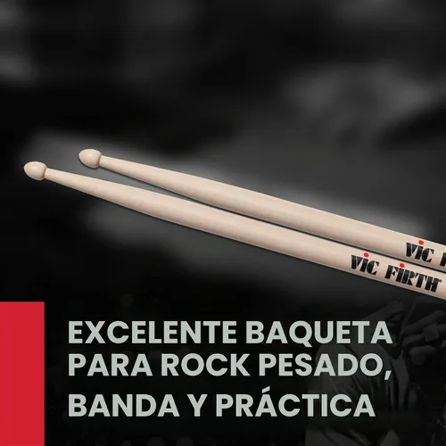 Vista 2 de Baquetas Vic Firth American Classic 2B