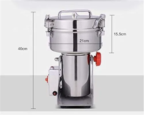 Vista 8 de Molinillo eléctrico de grano de 70.55 oz, máquina de polvo tipo oscilante 3800 W, molinillo de medicina herbaria china para el hogar, pulverizador
