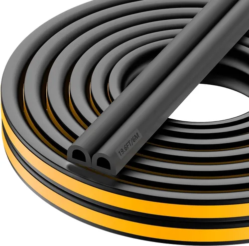 Vista 10 de Nest - Tira de sellado de espuma de madera para puertas y ventanas, alta elasticidad, cinta aislante de goma de alta adherencia, espuma de puerta