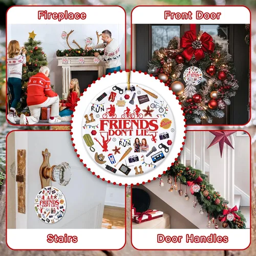 Vista 5 de Regalos de Mercancía de Cosas Divertidas Retro 2025 Adorno de Navidad Decoraciones Acrílicas Decoración de Árbol de Navidad Regalo Único para Amigos